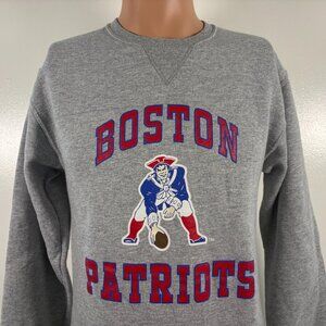 Boston Patriots Crewneck Sweatshirt Mens S Ebbets Field Flannels NFL Footbal
